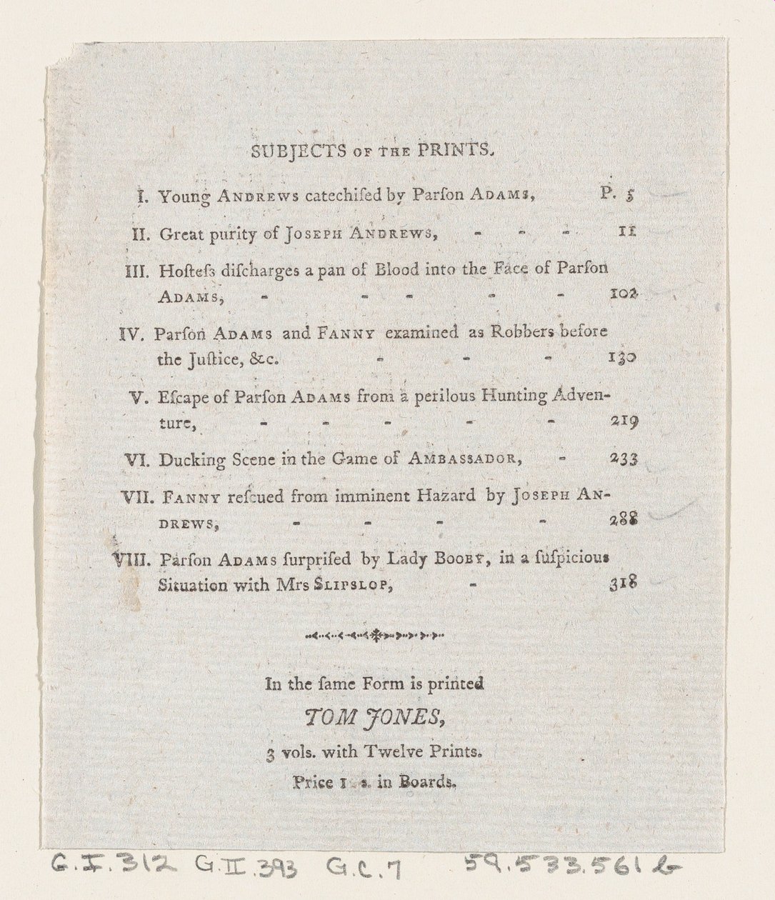 目次: ジョセフ・アンドリュースと彼の友人アブラハム・アダムス氏の冒険、1792., 1792 作： トーマス・ローランドソン