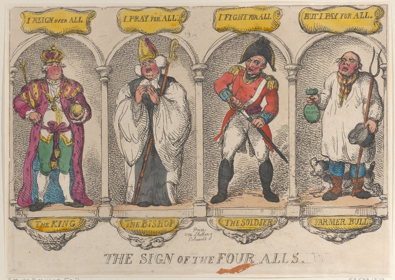 4 つのすべてのサイン、1810 年、1810 年。 作： トーマス・ローランドソン