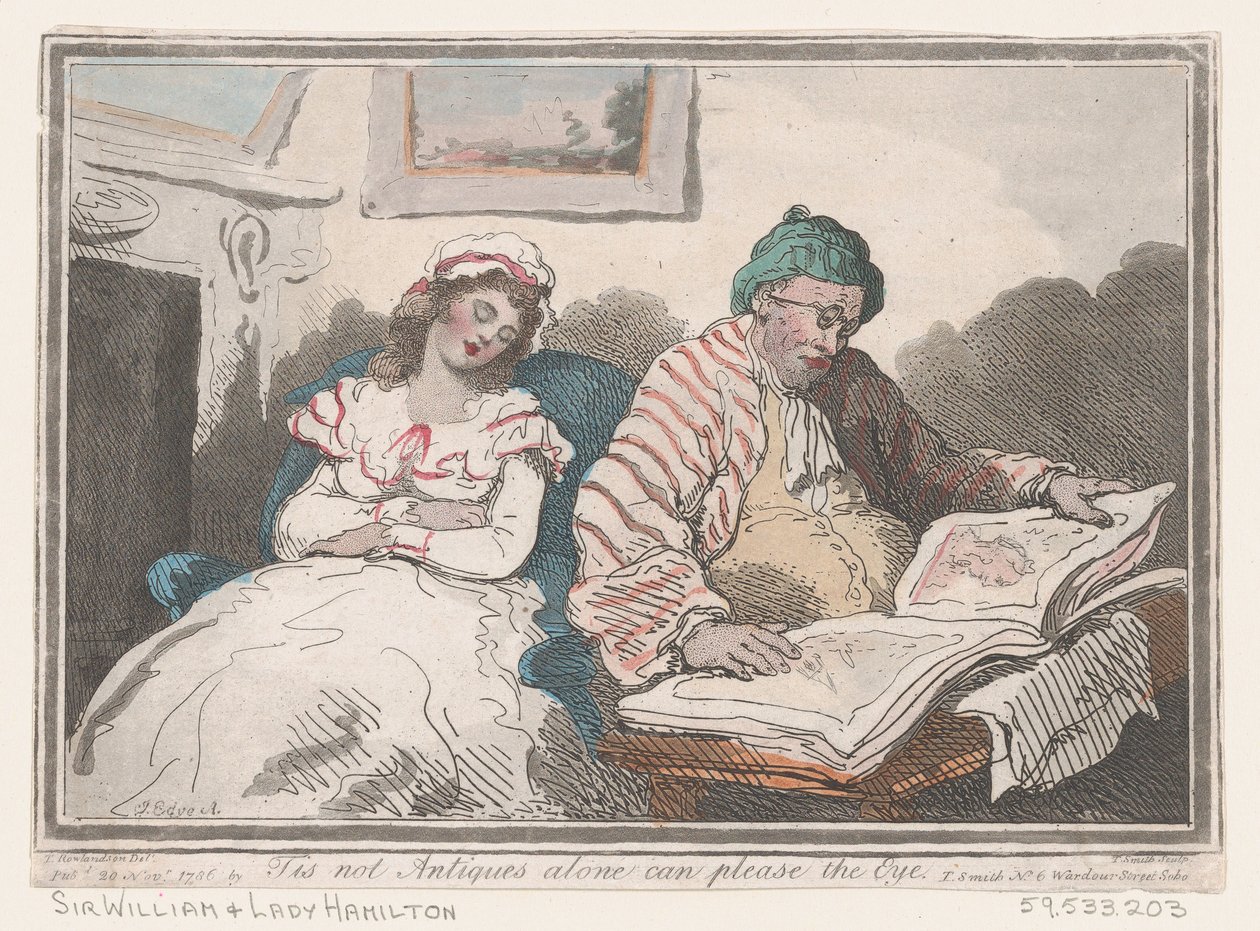 Tis not Antiques Alone can Please the Eye, or Tastes Differ, 1786 年 11 月 20 日., November 20, 1786. 作： トーマス・ローランドソン