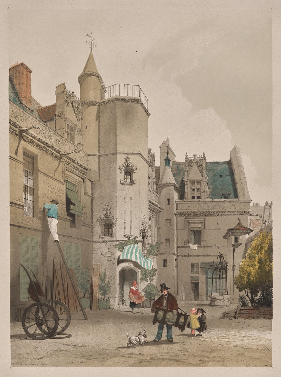 パリ、ゲント、アントワープ、ルーアンの美しい建築物: Hôtel Cluny, Paris 作： トーマス・ショッター・ボーイズ