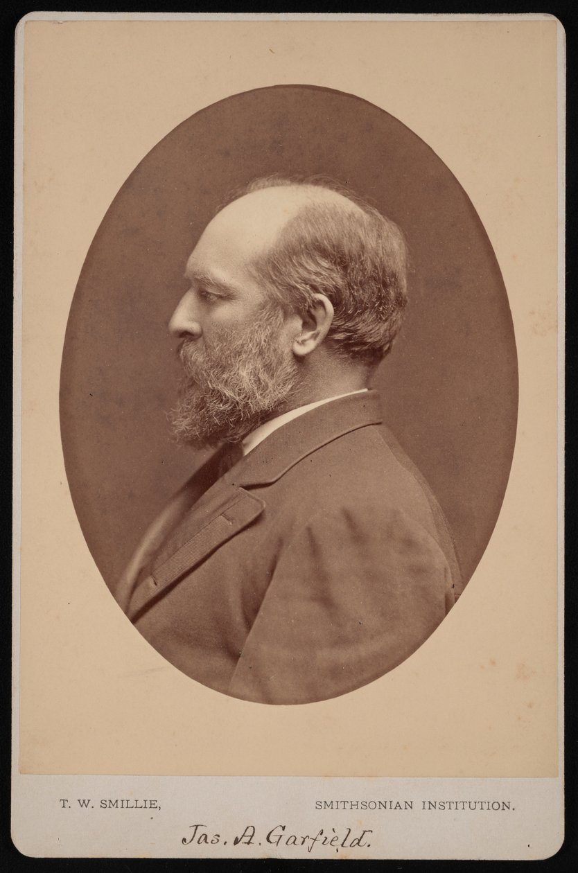 ジェームズ・エイブラム・ガーフィールドの肖像、1831～1881年、1880年6月。 作： トーマス・ウィリアム・スマイリー