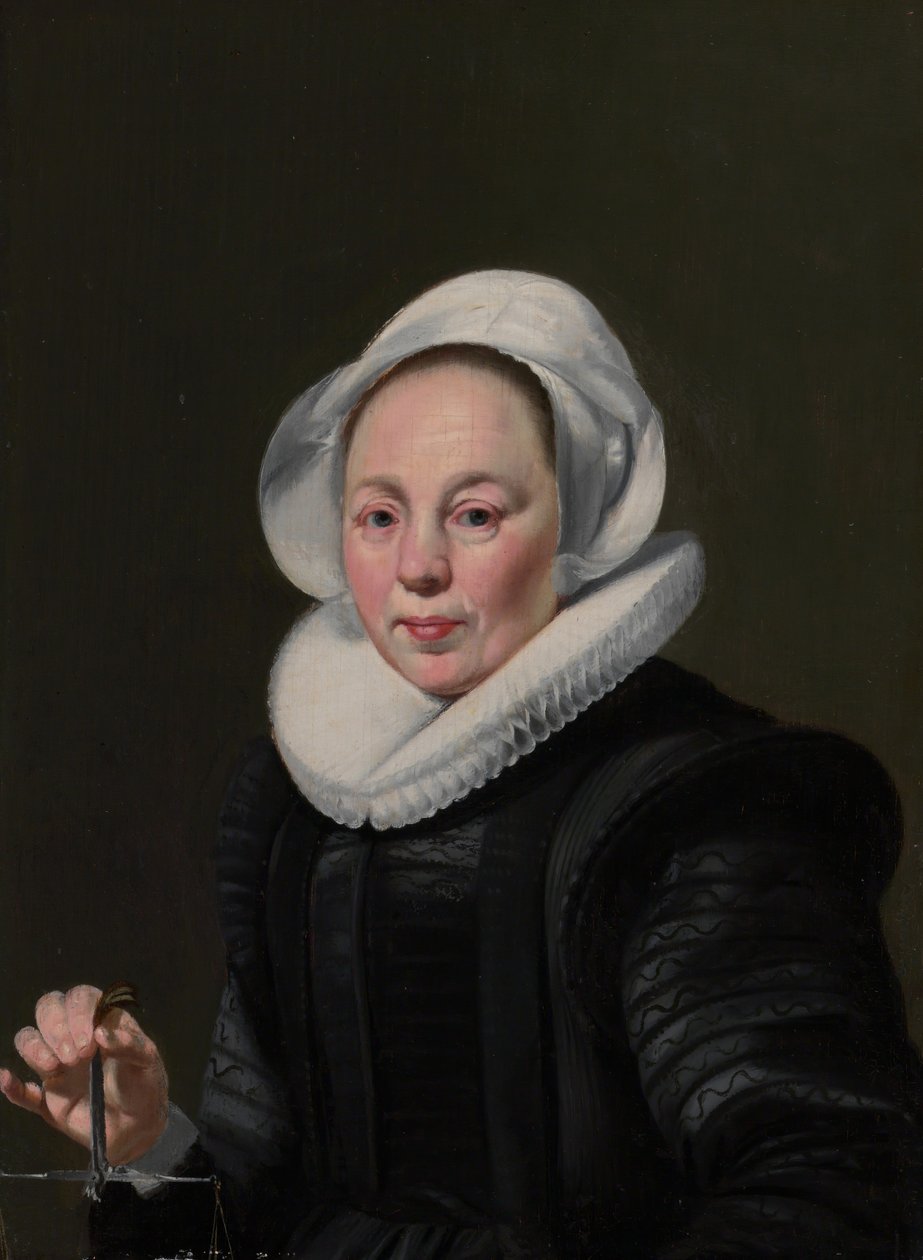 バランスを持つ女性の肖像、ca。 1625-26。 作： トーマス・デ・カイザー