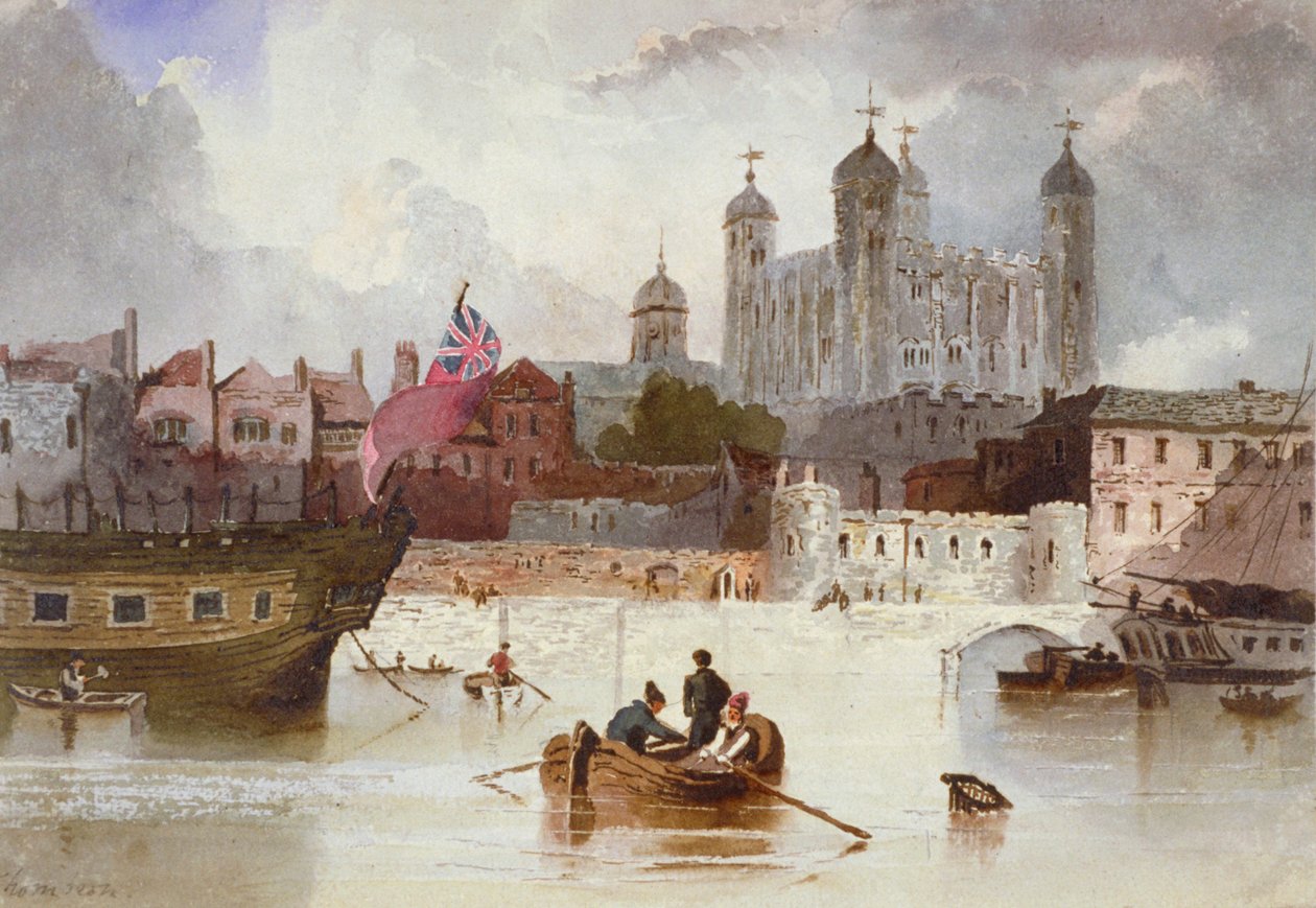 ロンドンのタワー、C1800 作： トンプソン