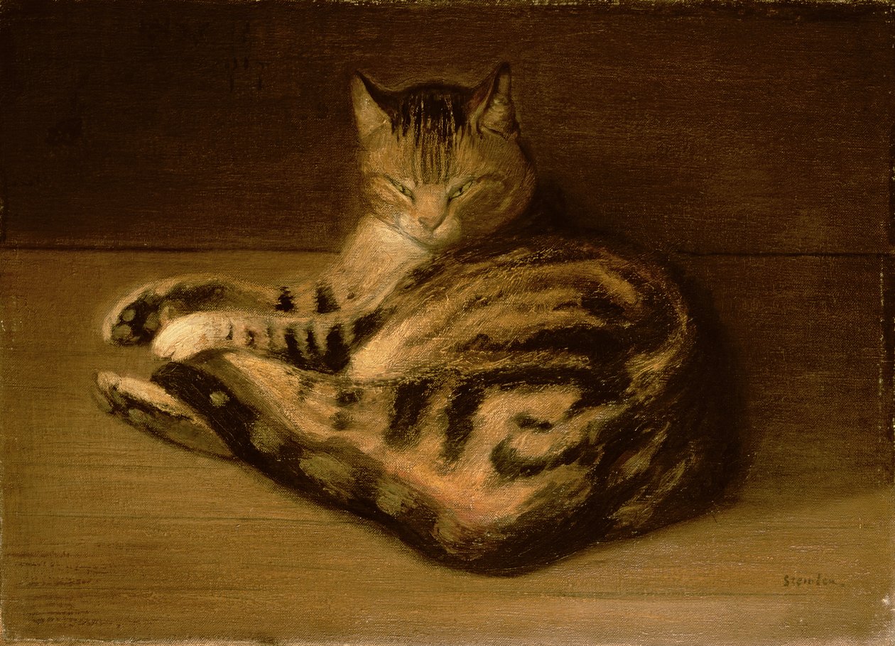 リカンベントキャット、1898 作： テオフィルアレクサンドル・スタインレン