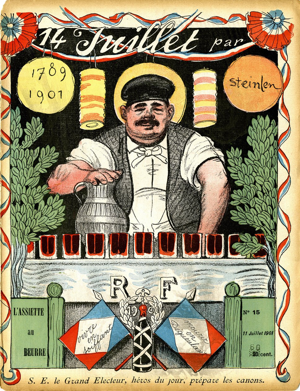 1789年7月14日-1901年-テオフィル・アレクサンドル・スタインレンによるドローイング 作： テオフィルアレクサンドル・スタインレン