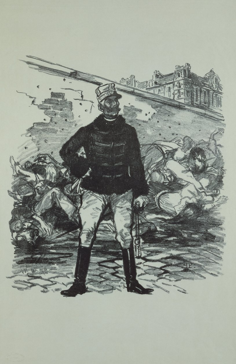 ガストン・オーギュスト将軍（1830-1909）ガルリット侯爵、栄光の中で 作： テオフィルアレクサンドル・スタインレン