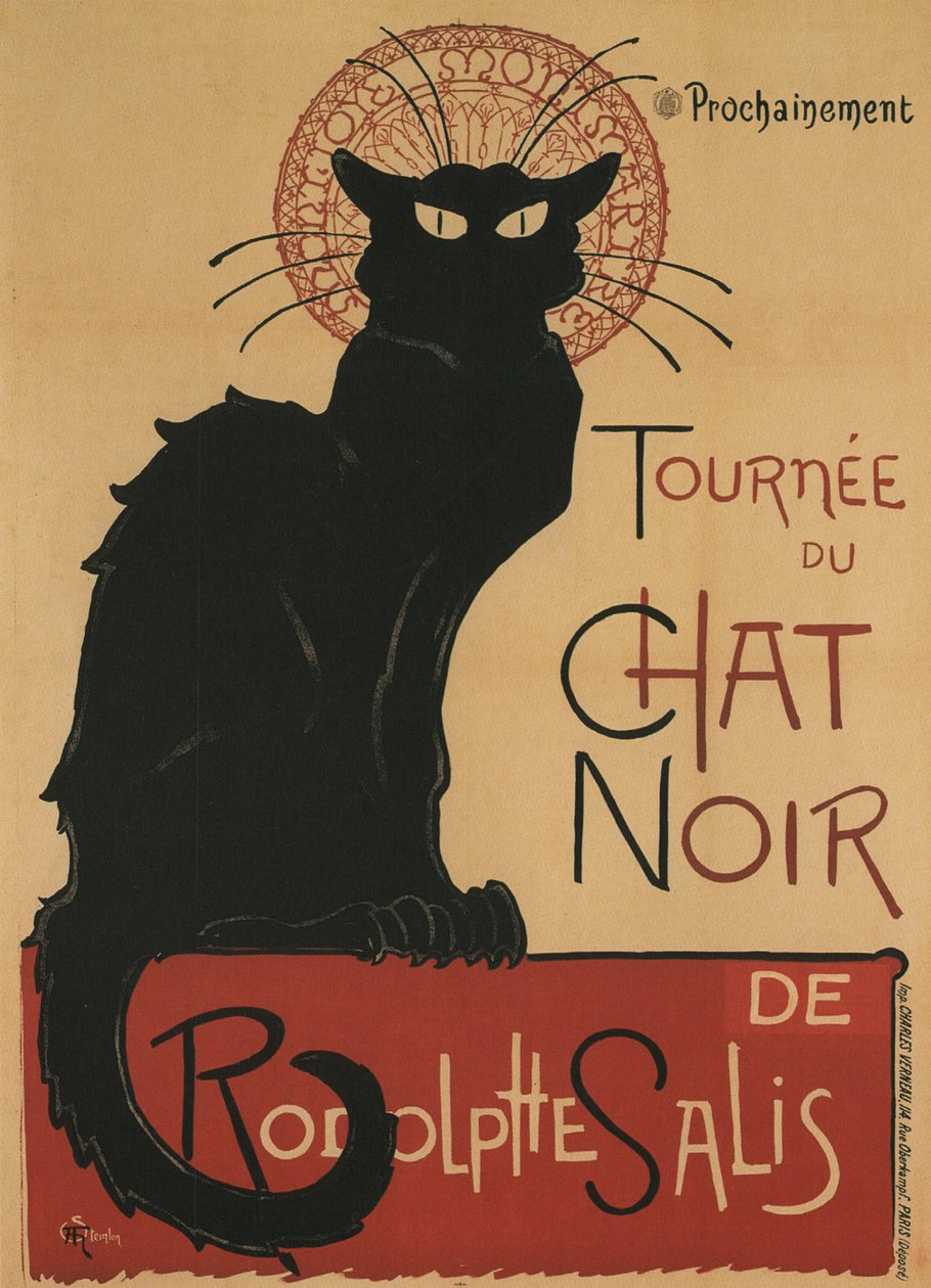 Tour du Chat Noir、1896 作： テオフィルアレクサンドル・スタインレン