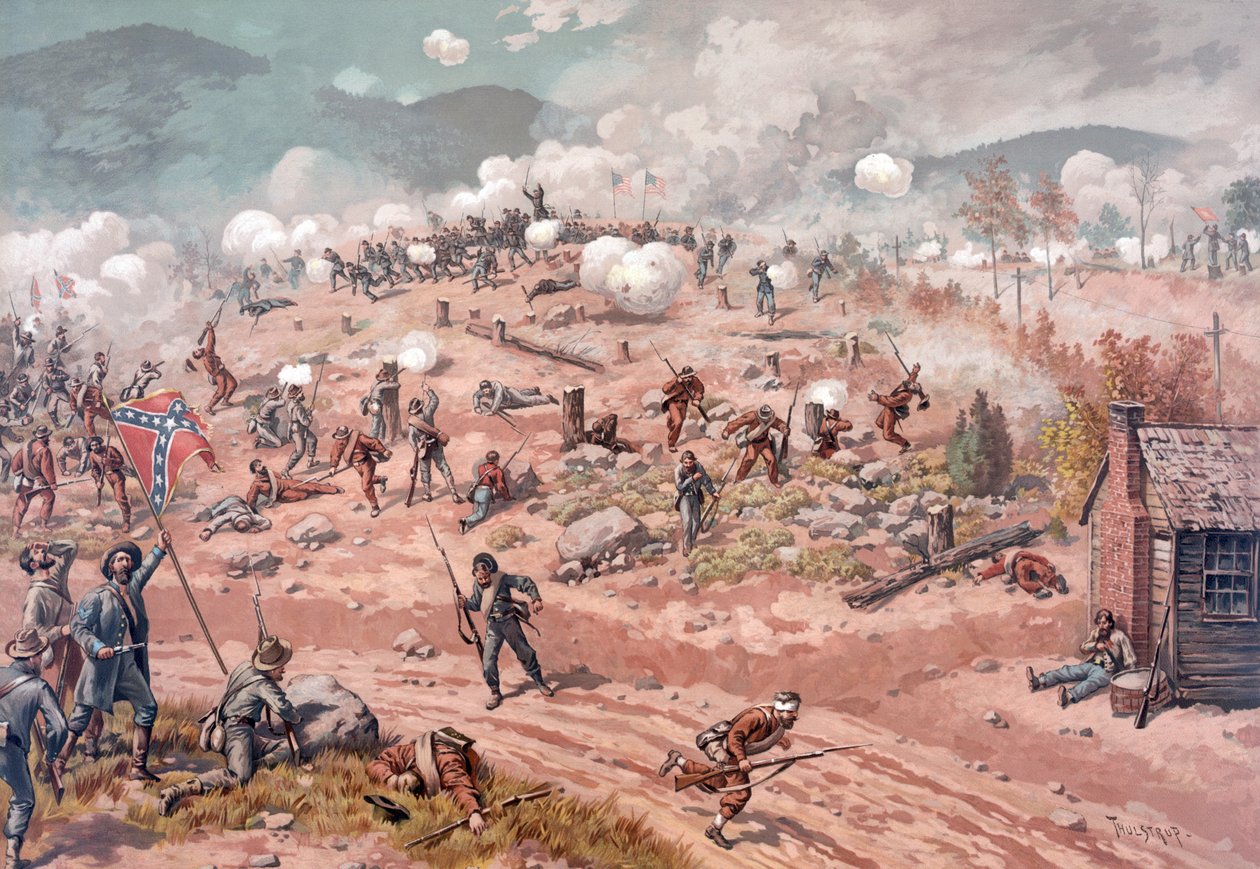 アラトゥーナ峠の戦い、パブ。 Lプラン＆Co.、1886 作： テュルドトゥルストラップ