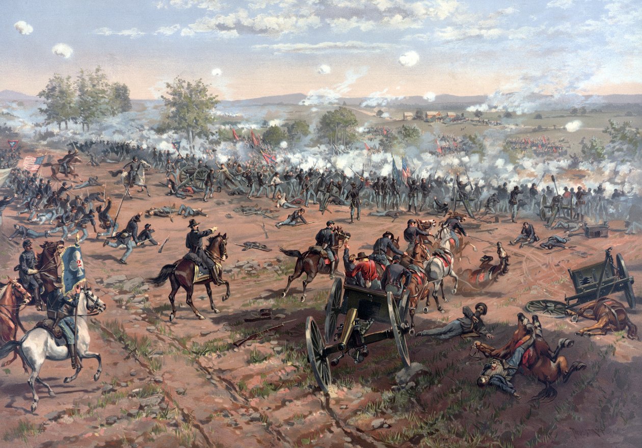 ゲティスバーグの戦い、パブ。 Lプラン＆Co.、1886 作： テュルドトゥルストラップ