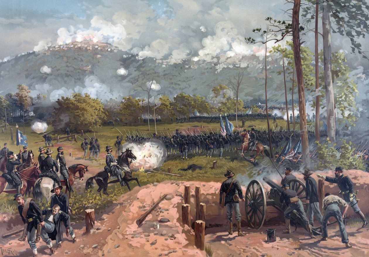 ケネソーマウンテンの戦い、パブ。 Lプラン＆Co.、1886 作： テュルドトゥルストラップ