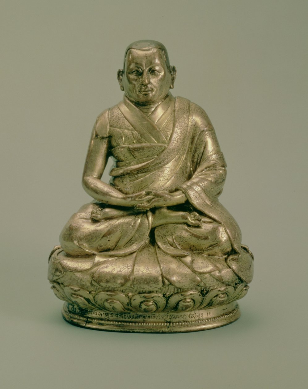 ソナムギャッツォ（1543-89年）、第3ダライラマ、16〜17世紀（金銅） 作： チベットの学校