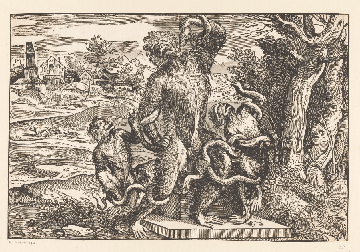 Laocoönグループの似顔絵 作： ティツィアーノ