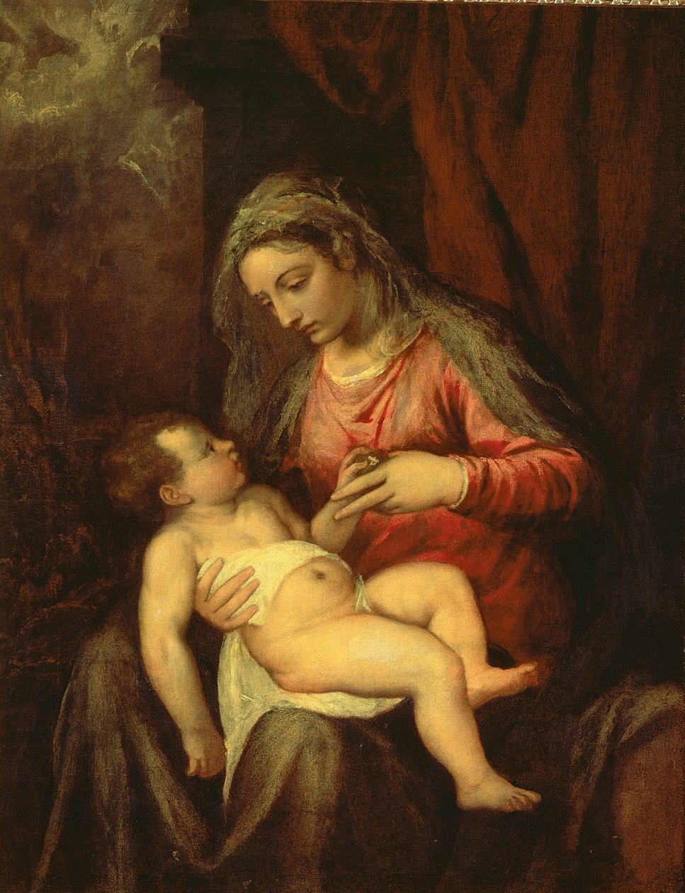 マドンナと子供 作： Tiziano Vecelli