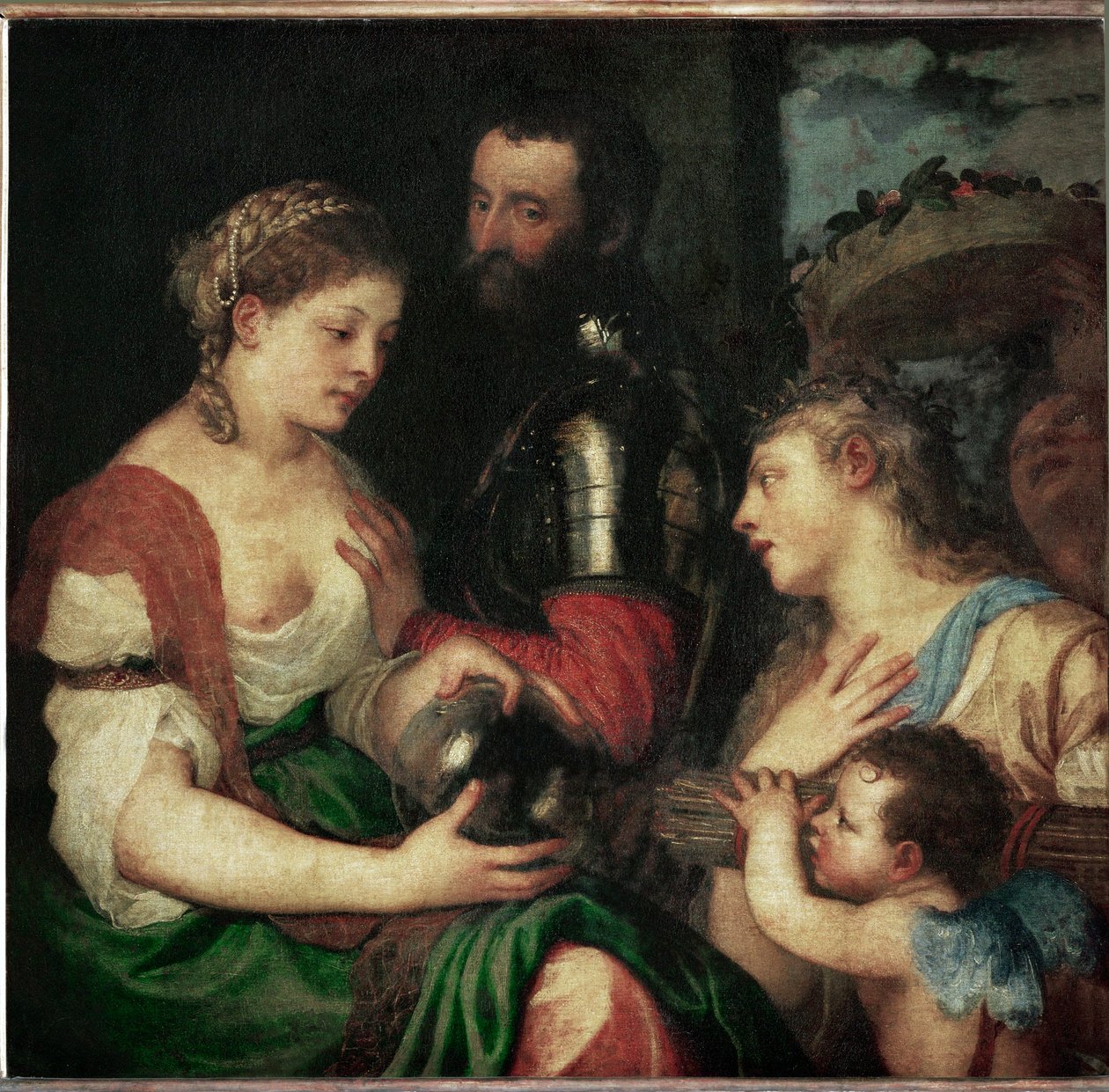 アルフォンス・ダヴァロワ作と誤解されている夫婦寓話。 作： ティツィアーノ (c.1488-1576)