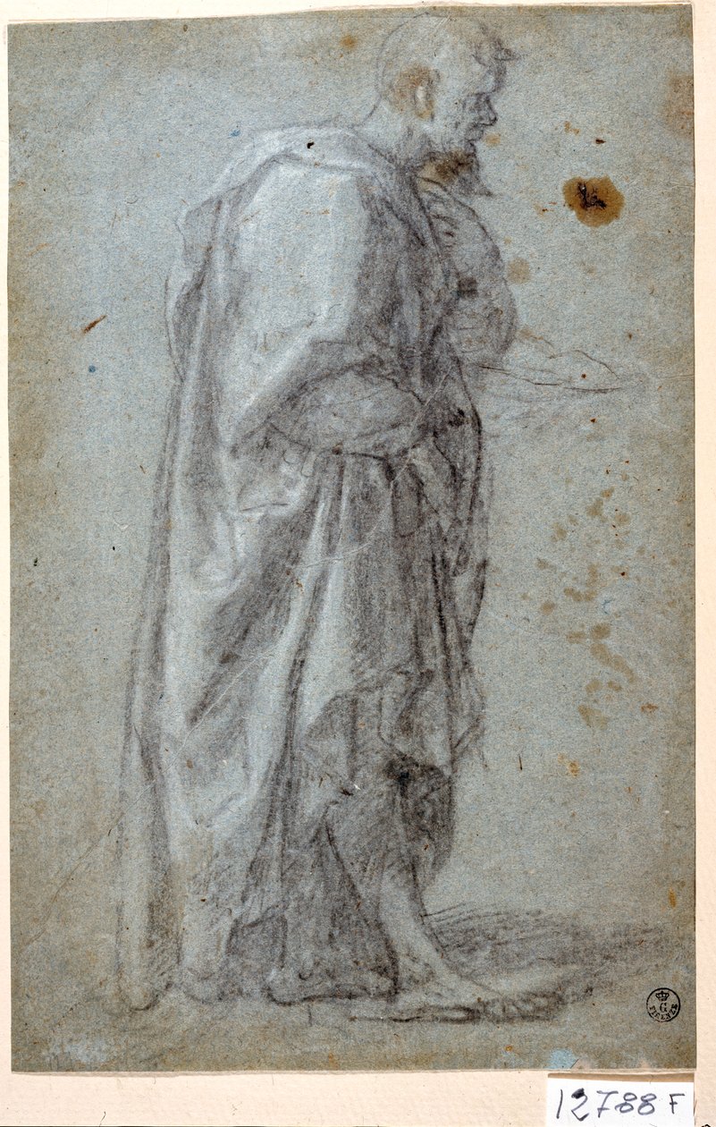 使徒（紙にチョーク） 作： ティツィアーノ (c.1488-1576)