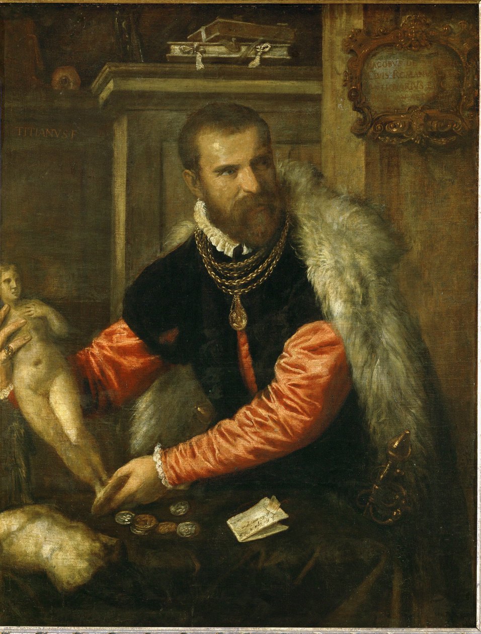 ヤコポ・デ・ストラーダ...（油彩・キャンバス） 作： ティツィアーノ（1488年頃-1576年）