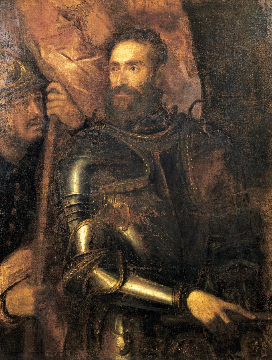 ピエルルイジ・ファルネーゼの肖像（アーマチュア付き） ティツィアーノ作 作： ティツィアーノ（c.1488-1576）