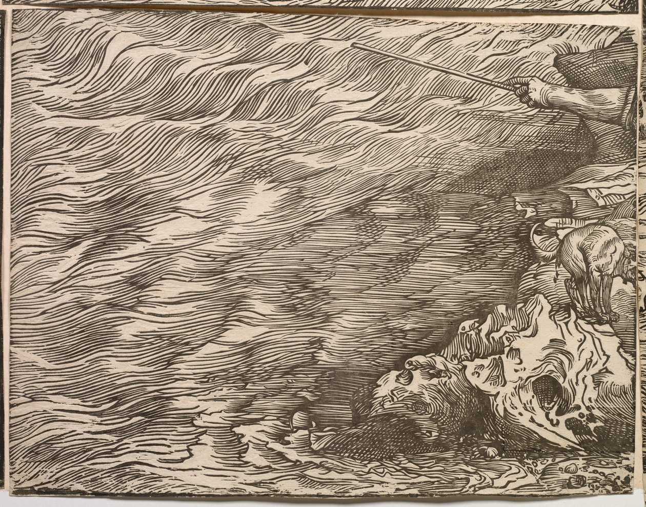 紅海へのファラオ軍の水没 作： ティツィアーノ (c.1488-1576)