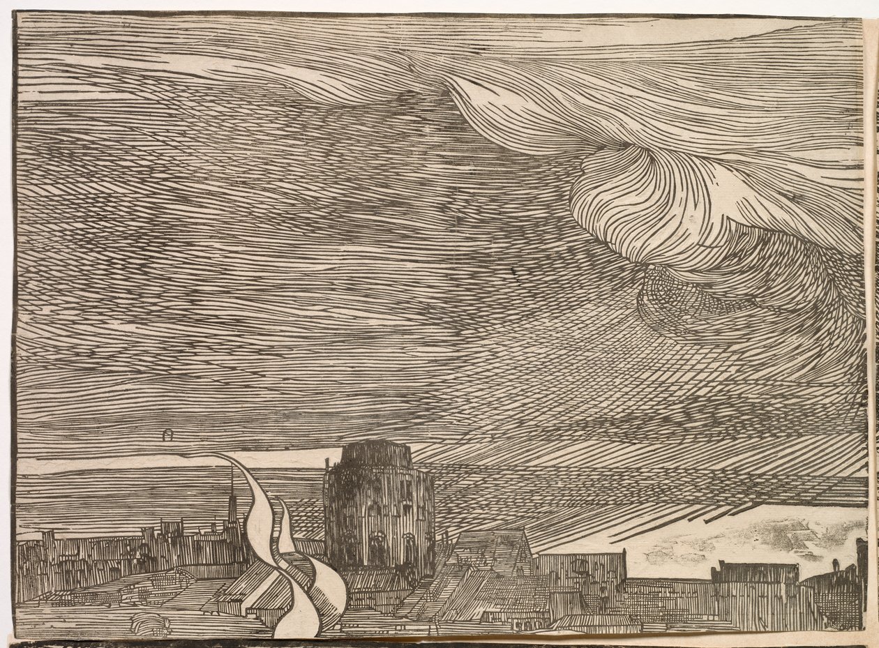 紅海へのファラオ軍の水没 作： ティツィアーノ (c.1488-1576)