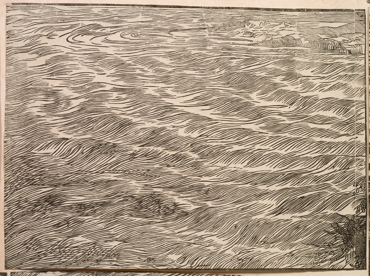 紅海へのファラオ軍の水没 作： ティツィアーノ (c.1488-1576)