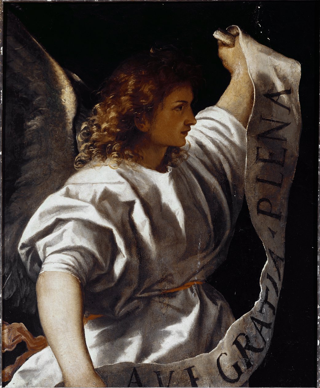 ポリプティック アヴェロールディ：アナウンス・エンジェル 作： ティツィアーノ（c.1488-1576）