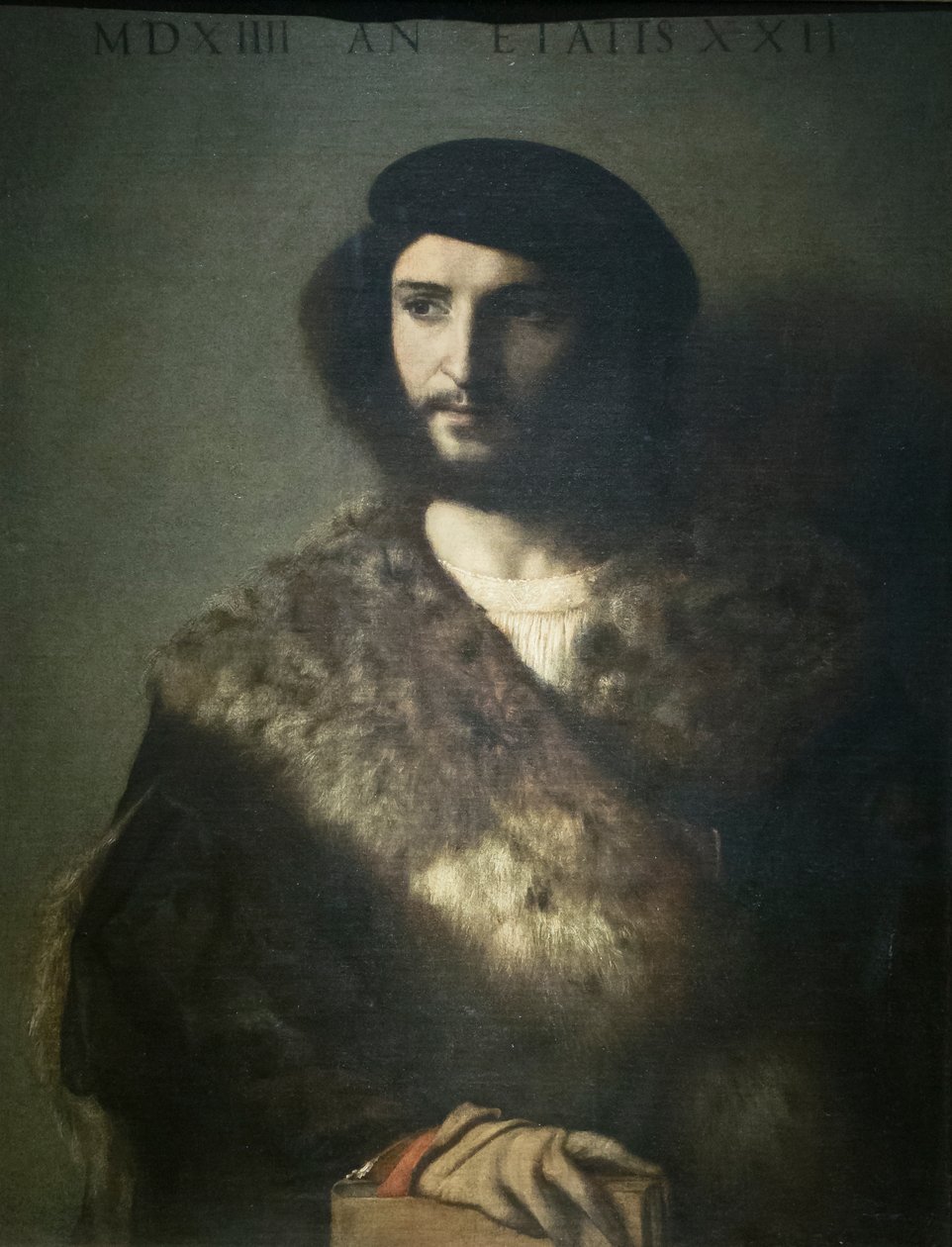 病人として知られる男の肖像 作： ティツィアーノ (c.1488～1576)