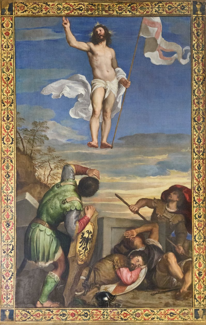 イエスの復活 作： ティツィアーノ（c.1488-1576）