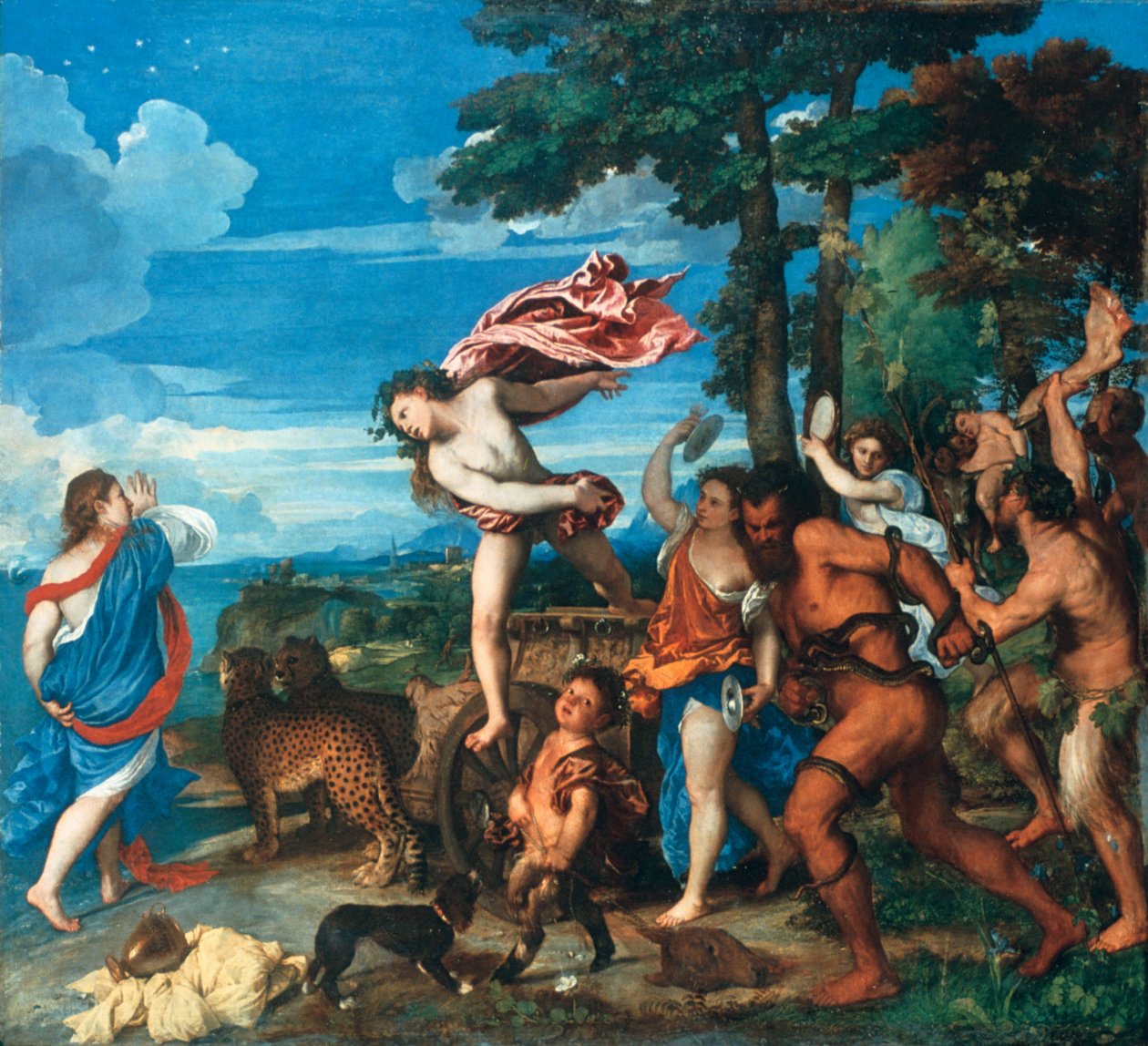 バッカスとアリアドネ、1523-1525 作： Tiziano Vecelli