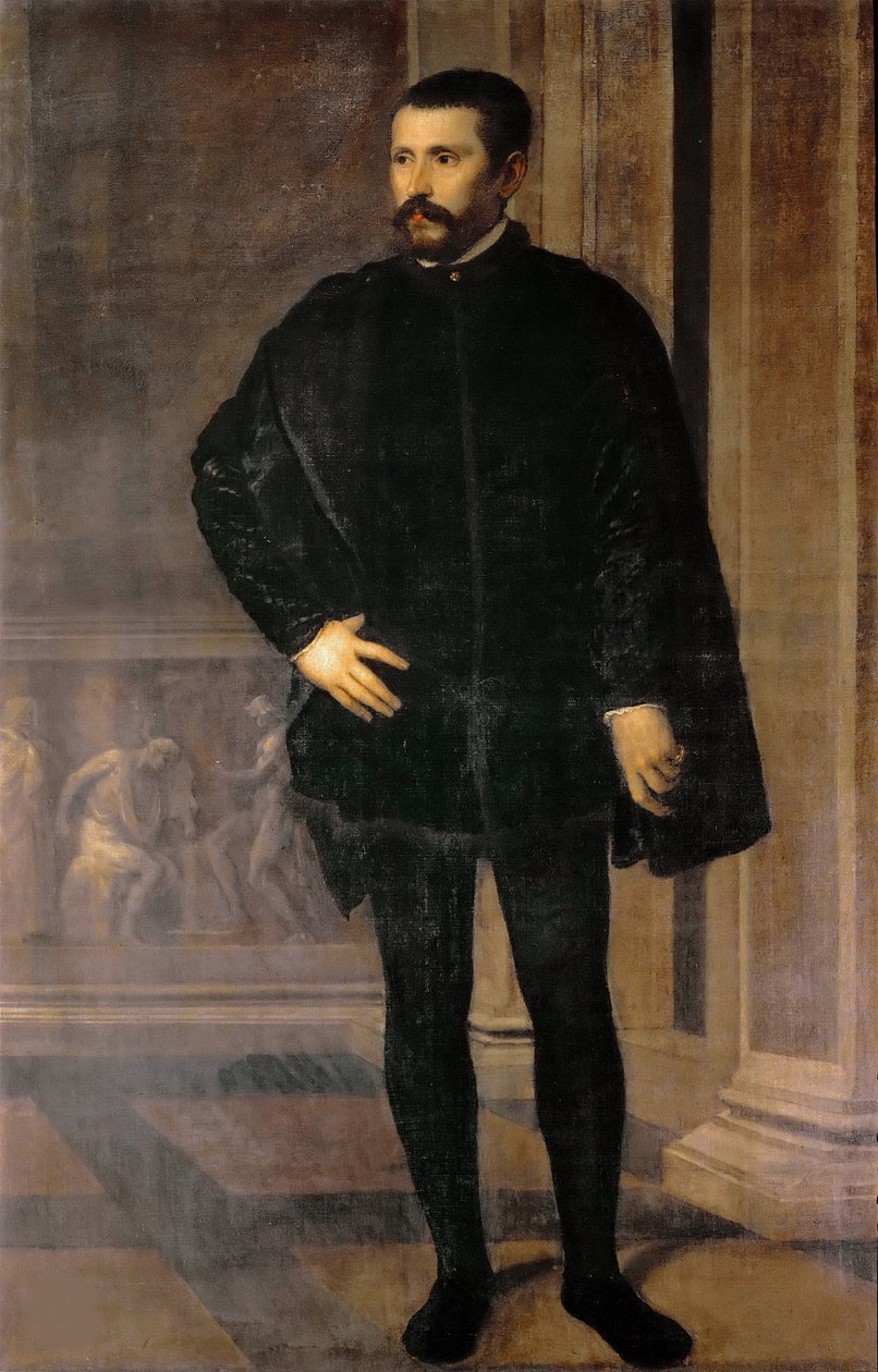 ディエゴ・ウルタド・デ・メンドーサ・イ・パチェコの肖像画 1503-1575、1535-1540年頃。 作： ティツィアーノ