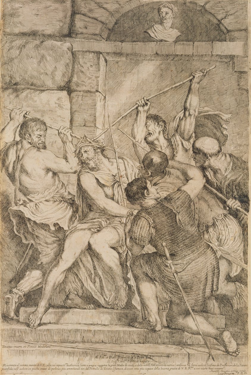 いばらの冠、ルイージ・スカラマッチャ（1616-80）1675（60349を参照） 作： Tiziano Vecelli
