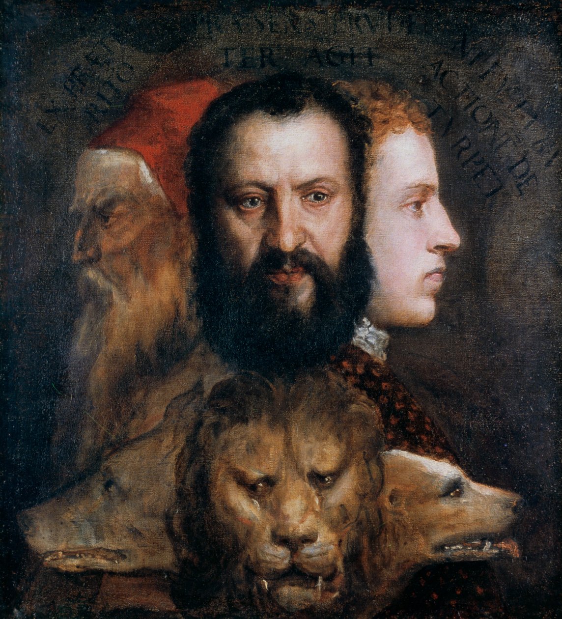 慎重の寓意、c1565-1570。 作： Tiziano Vecelli