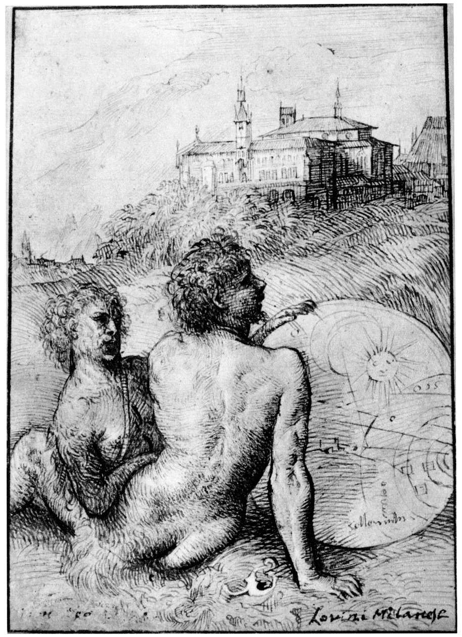 サテュロスのいる風景、c1512、1937 作： Tiziano Vecelli