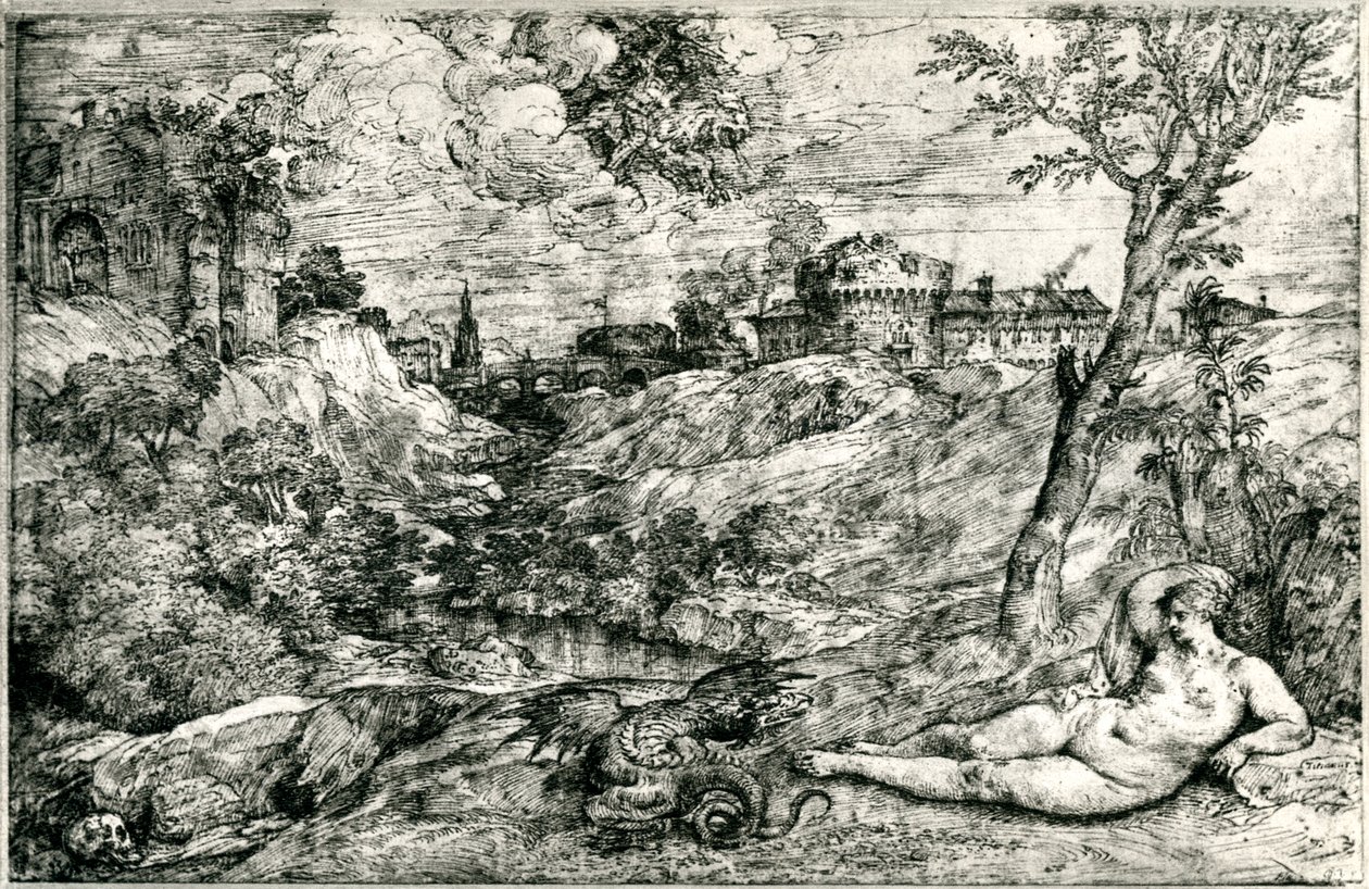 メドールとアンジェリカ、またはジェイソンとメデア、c1535-1545、1937 作： Tiziano Vecelli