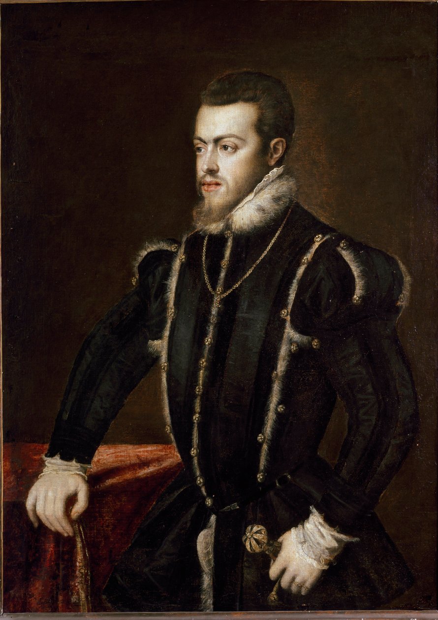 フィリップ2世の肖像 作： Tiziano Vecelli