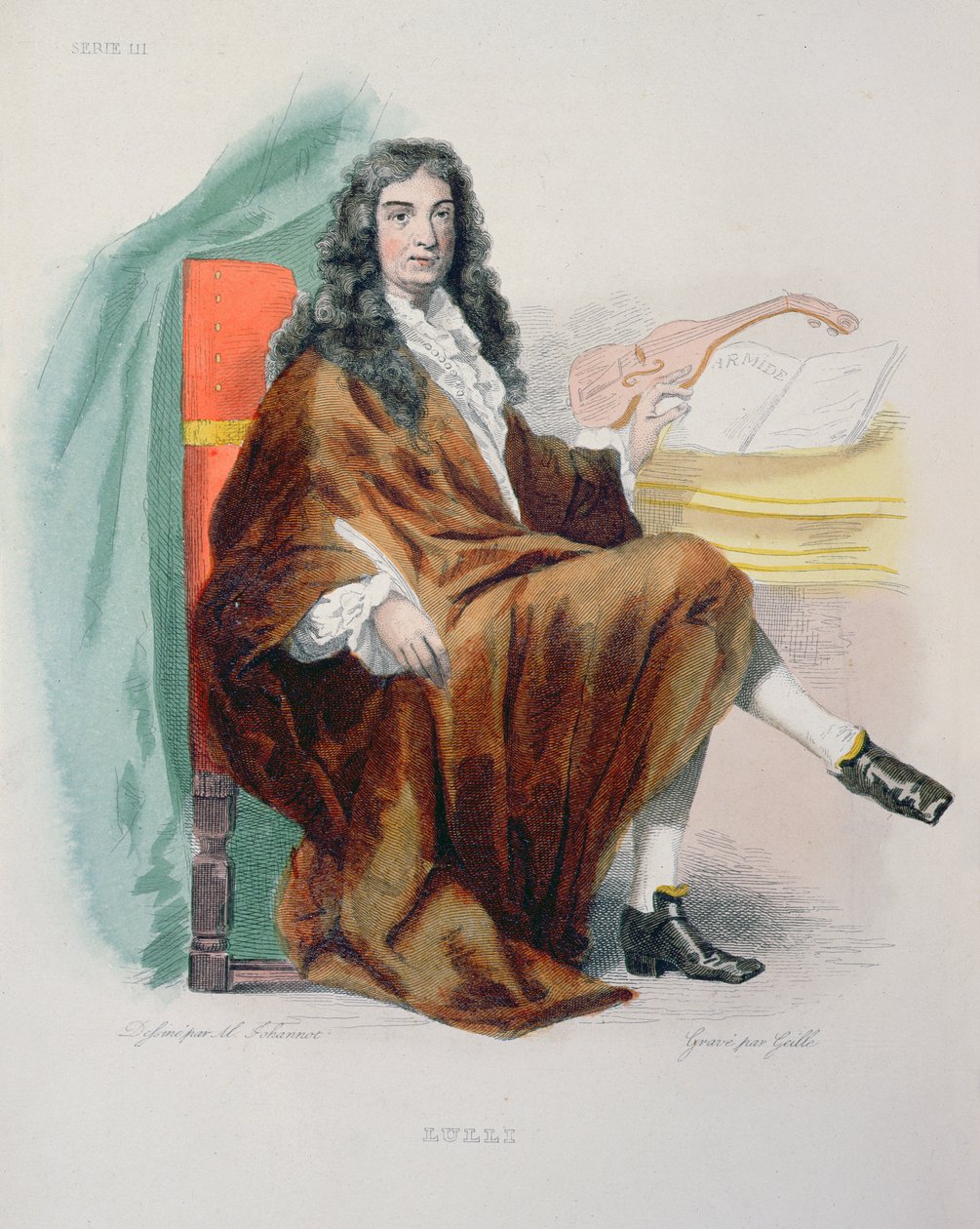 ジャン=バティスト・リュリー（1632-87）、1841 作： トニー・ヨハノ