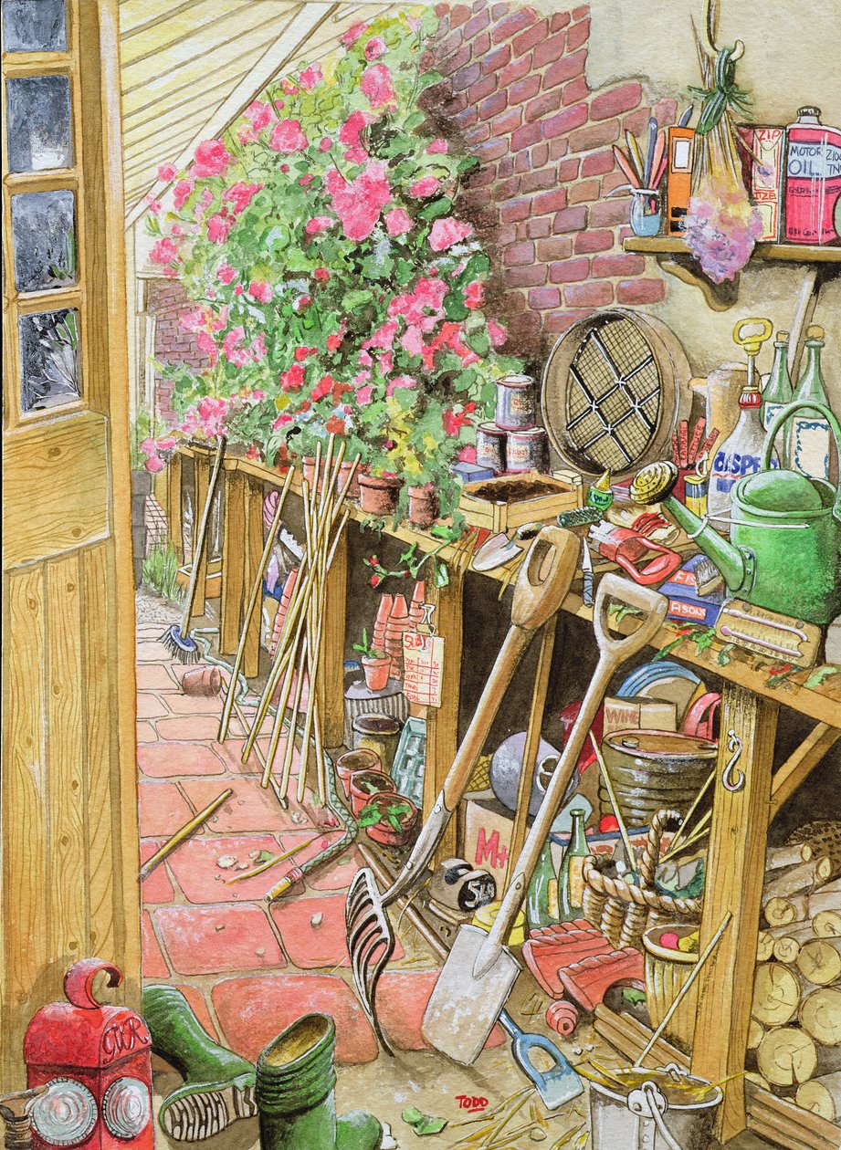 Potting Up、1997年（紙にトイレ） 作： トニー・トッド