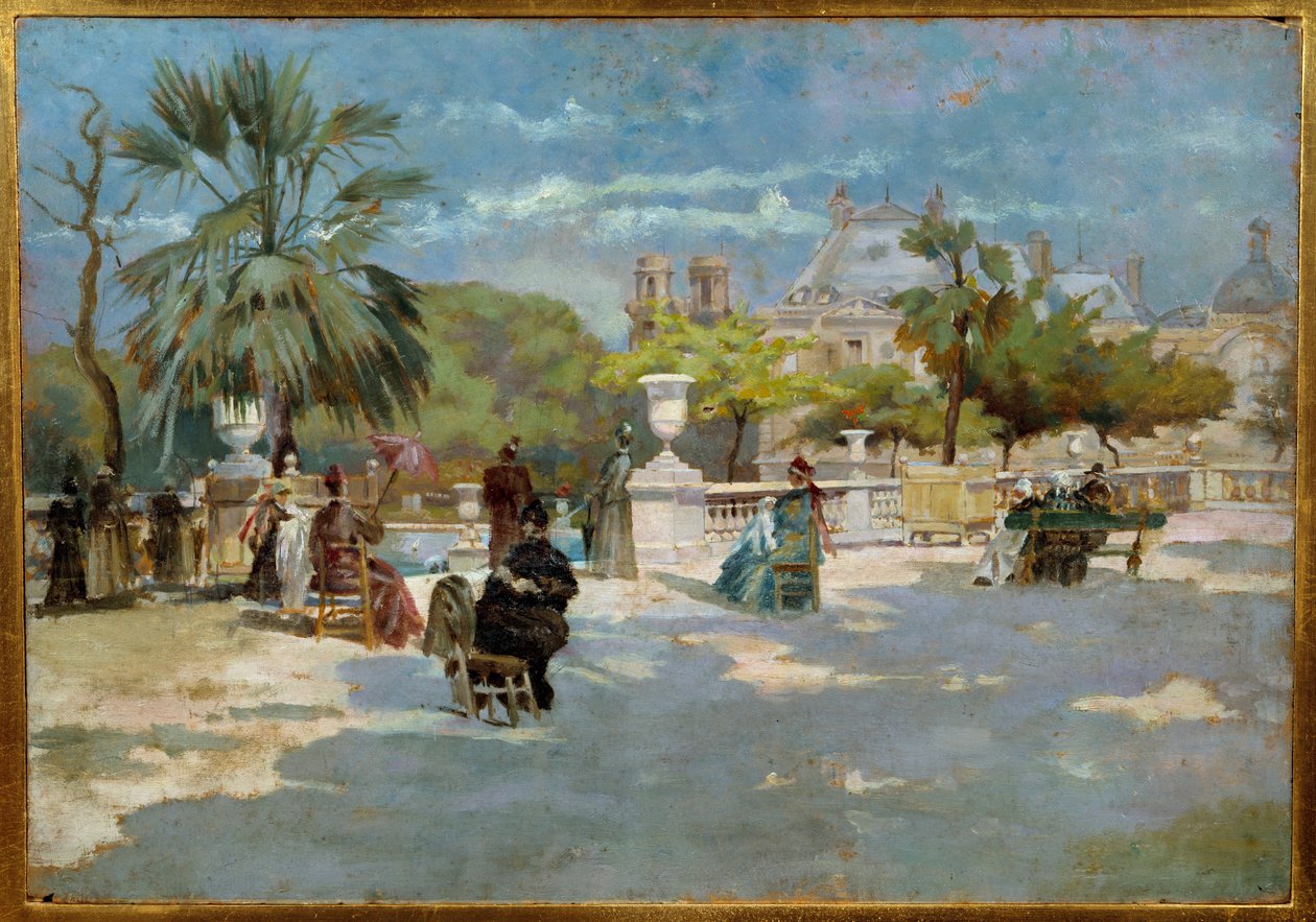 ミディの風景 トレッロ・アンキロッティ（1843-1899）の絵画 19世紀 フィレンツェ近代美術館 作： トレロ・アンシロッティ