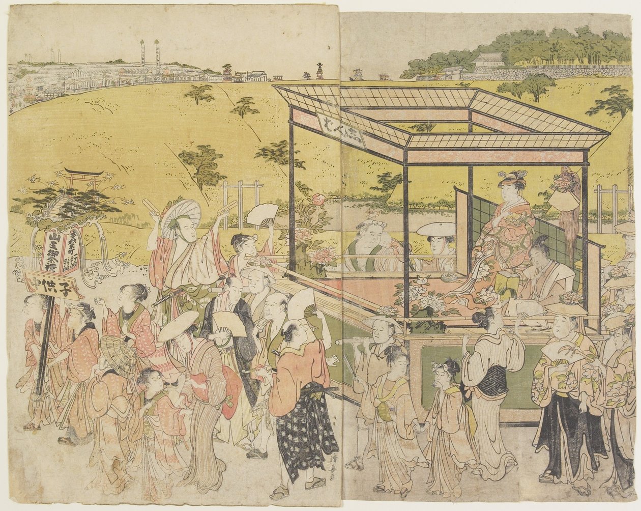 （山王まつり行列）、1788 作： 清永鳥居