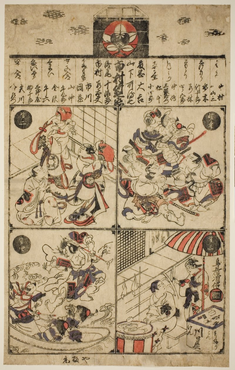 あ ぽｓ手ｒ フォｒ テェ 市村 手ェアｔレ （市村座 辻 番付） 作： 鳥居清oma II
