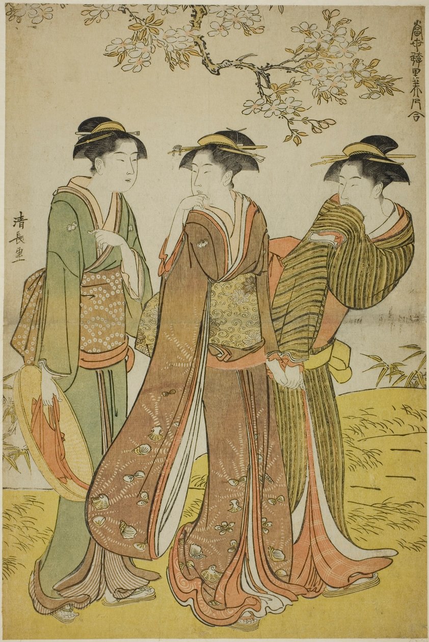 春のお出かけ 「遊園地の現代美女コレクション」より 作： 清永鳥居