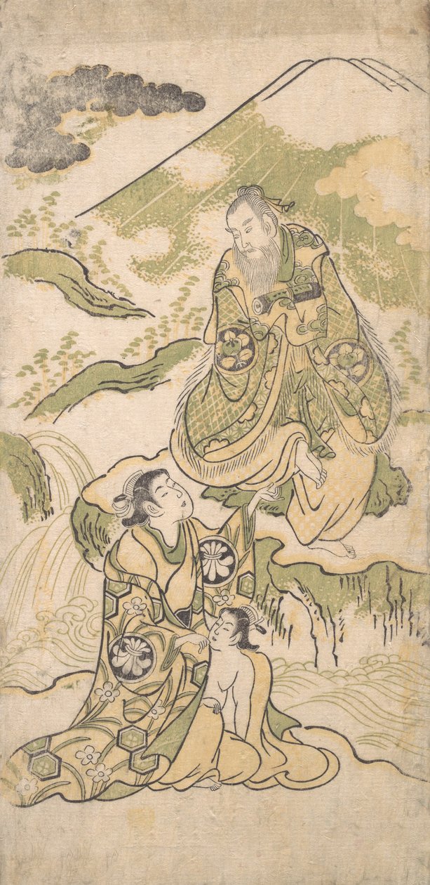 1749年頃の「ドラマの一場面」。 作： 鳥居清信I