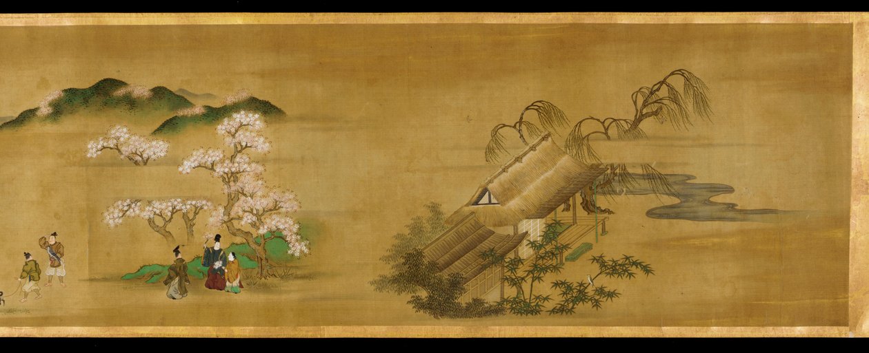 四季の風景、江戸時代、17世紀。 作： 土佐光興