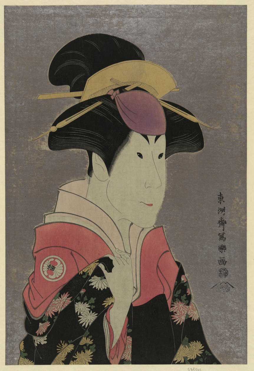 Sharaku (1794) Segawa Tomisaburō as yadorigi, wife of Ogishi Kurando 作： 東州斎写楽