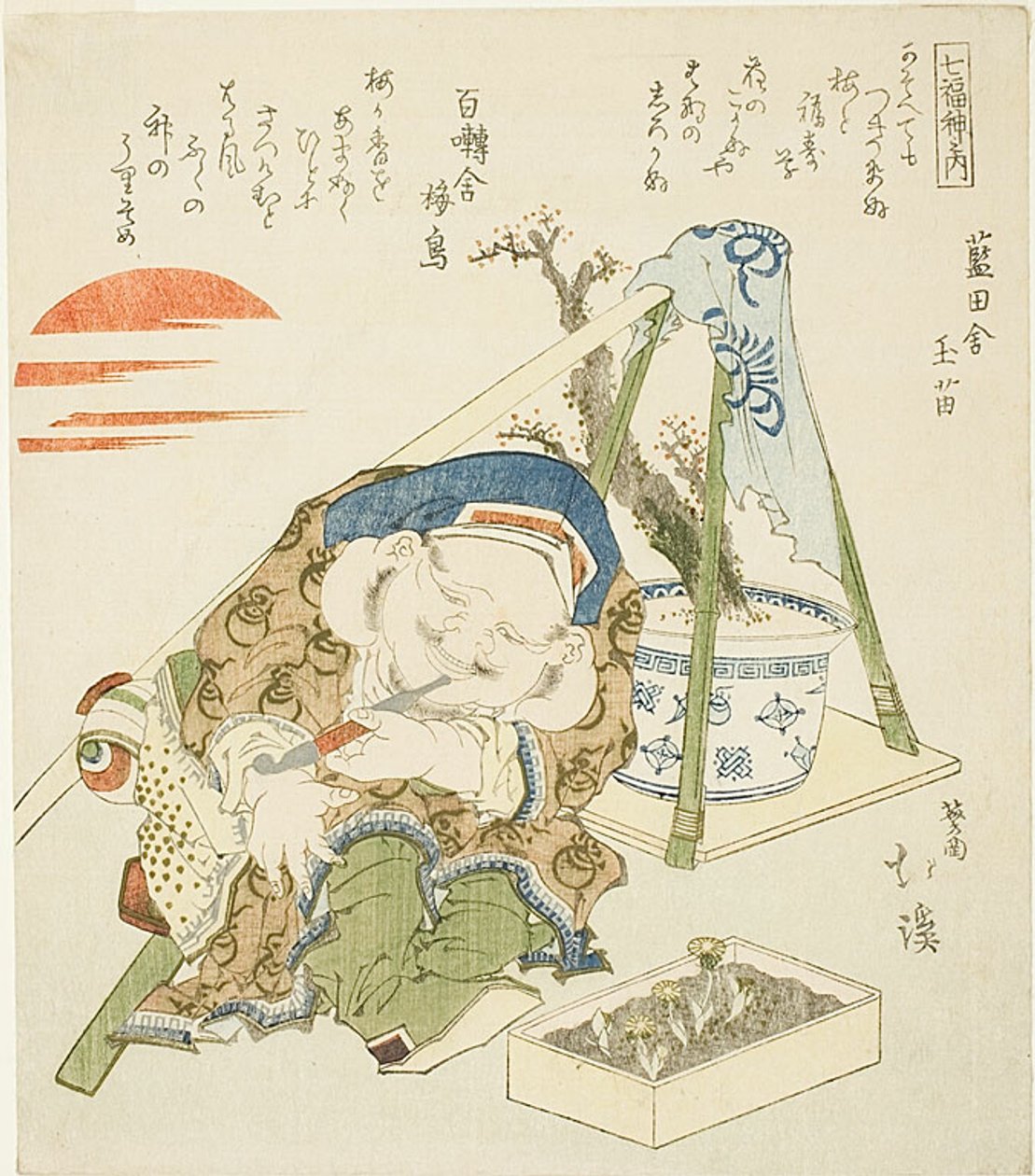 大黒、「七福神の内」シリーズより 作： 魚屋北渓