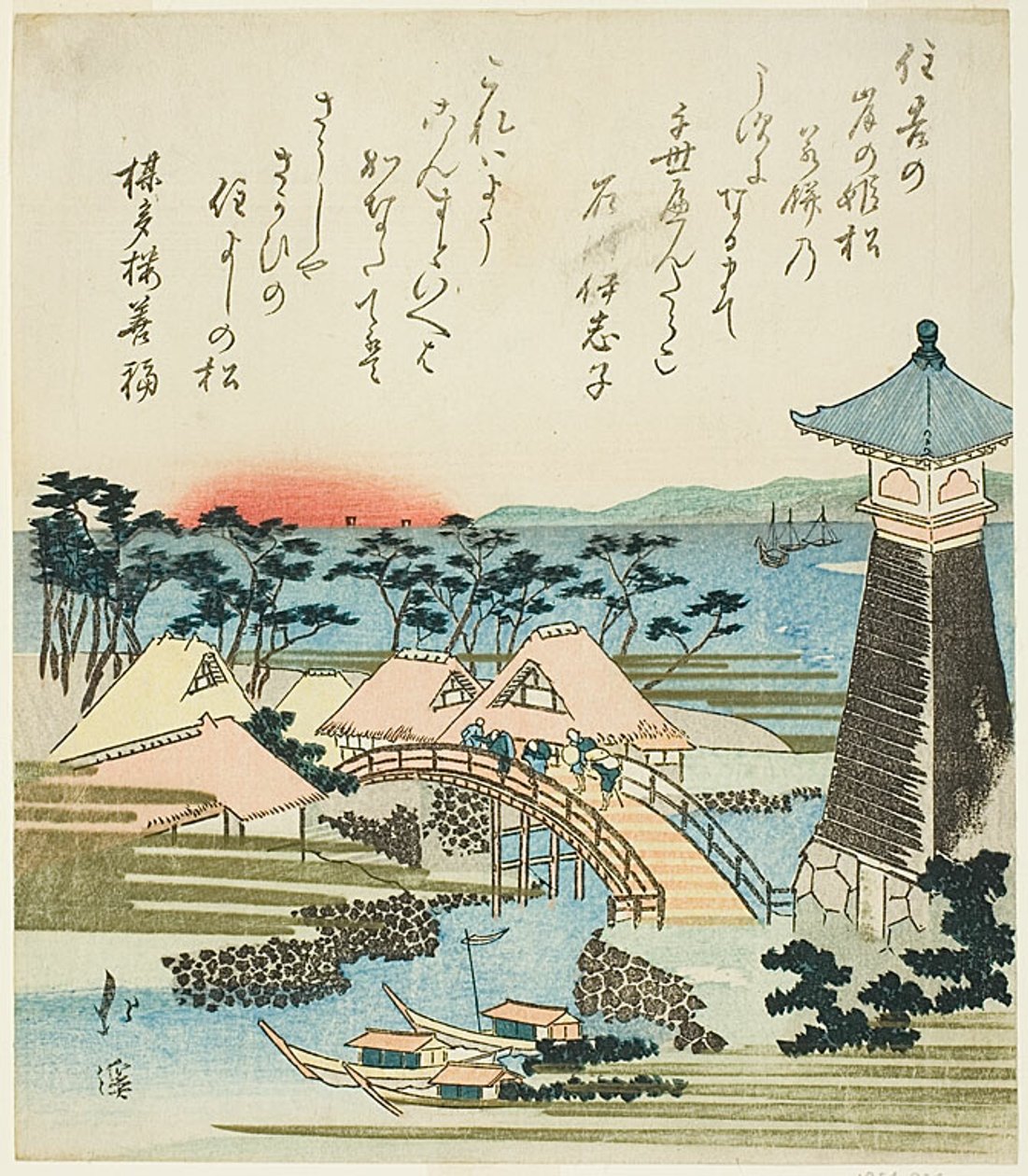大阪・住吉の灯台 作： 魚屋北渓
