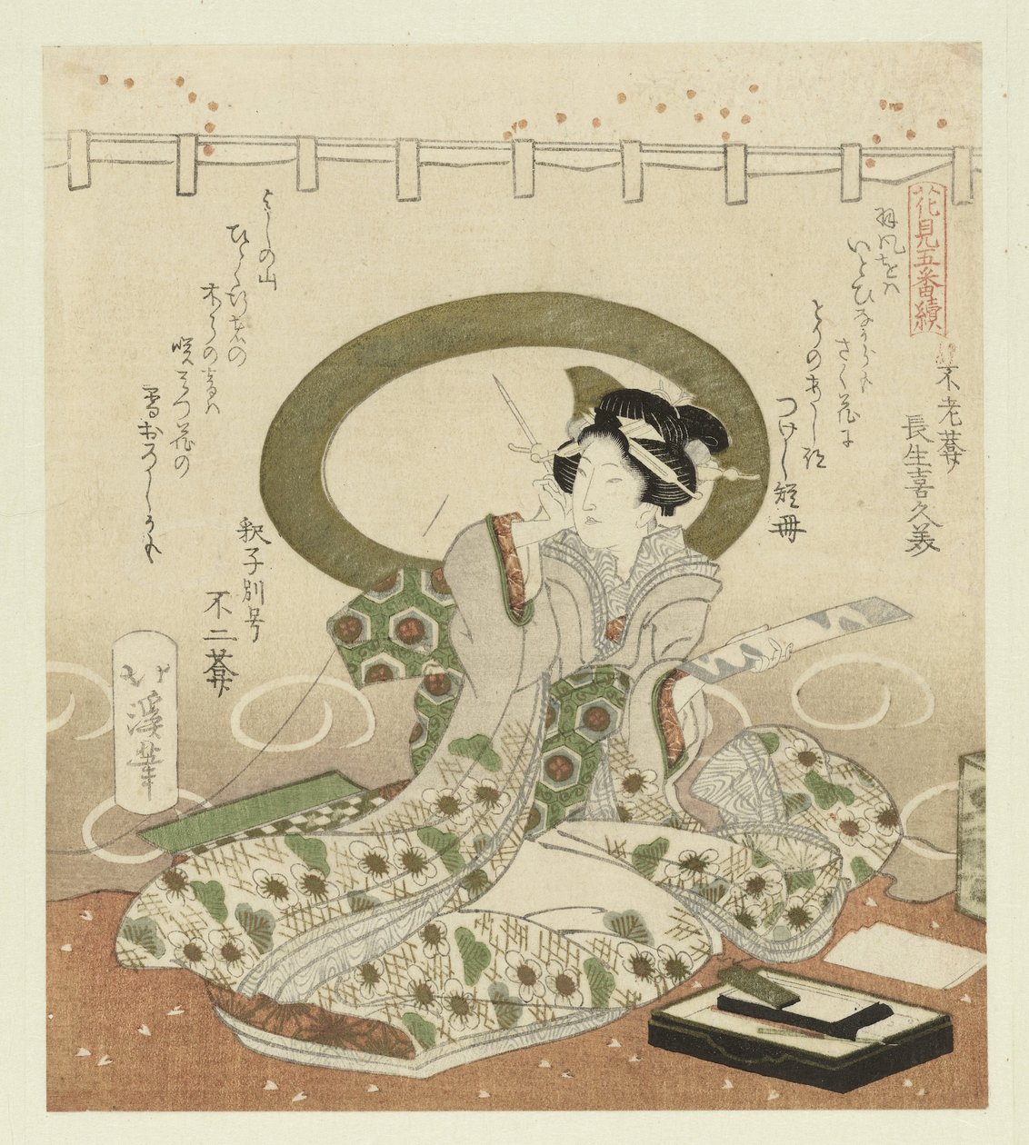 女性は詩を書く 花を愛でるペンタプティク（連載タイトル） 花見ごばんつづき 作： 魚屋北渓
