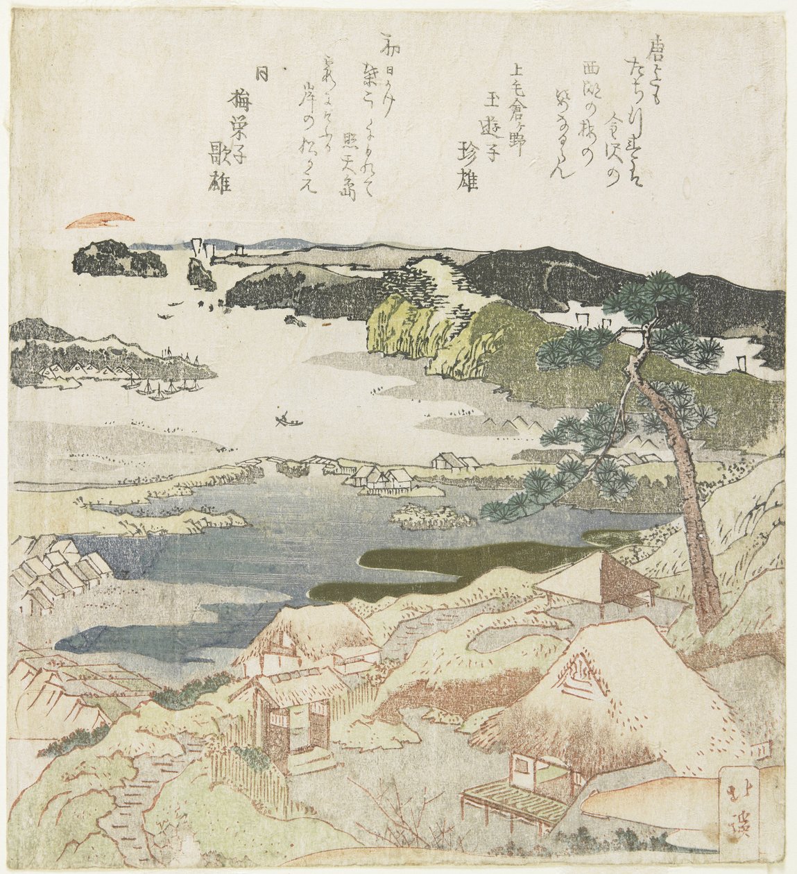 金沢の元日の日の出 作： トヨタ北渓