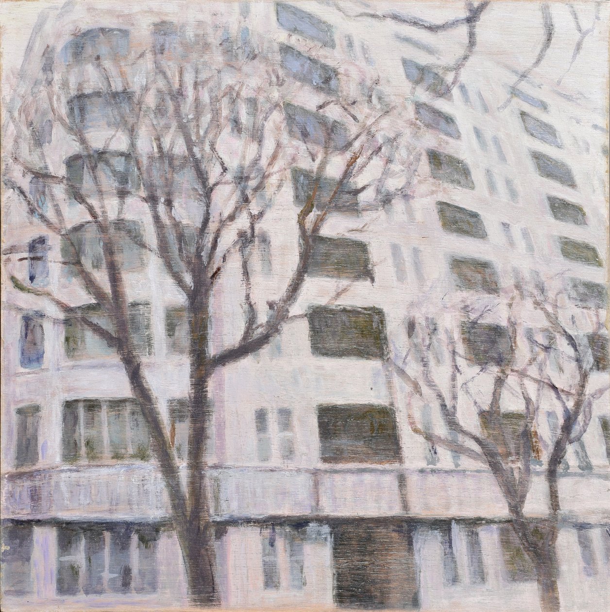 生きる場所 58, 2013 (油彩、合板) 作： トレバー・バージェス