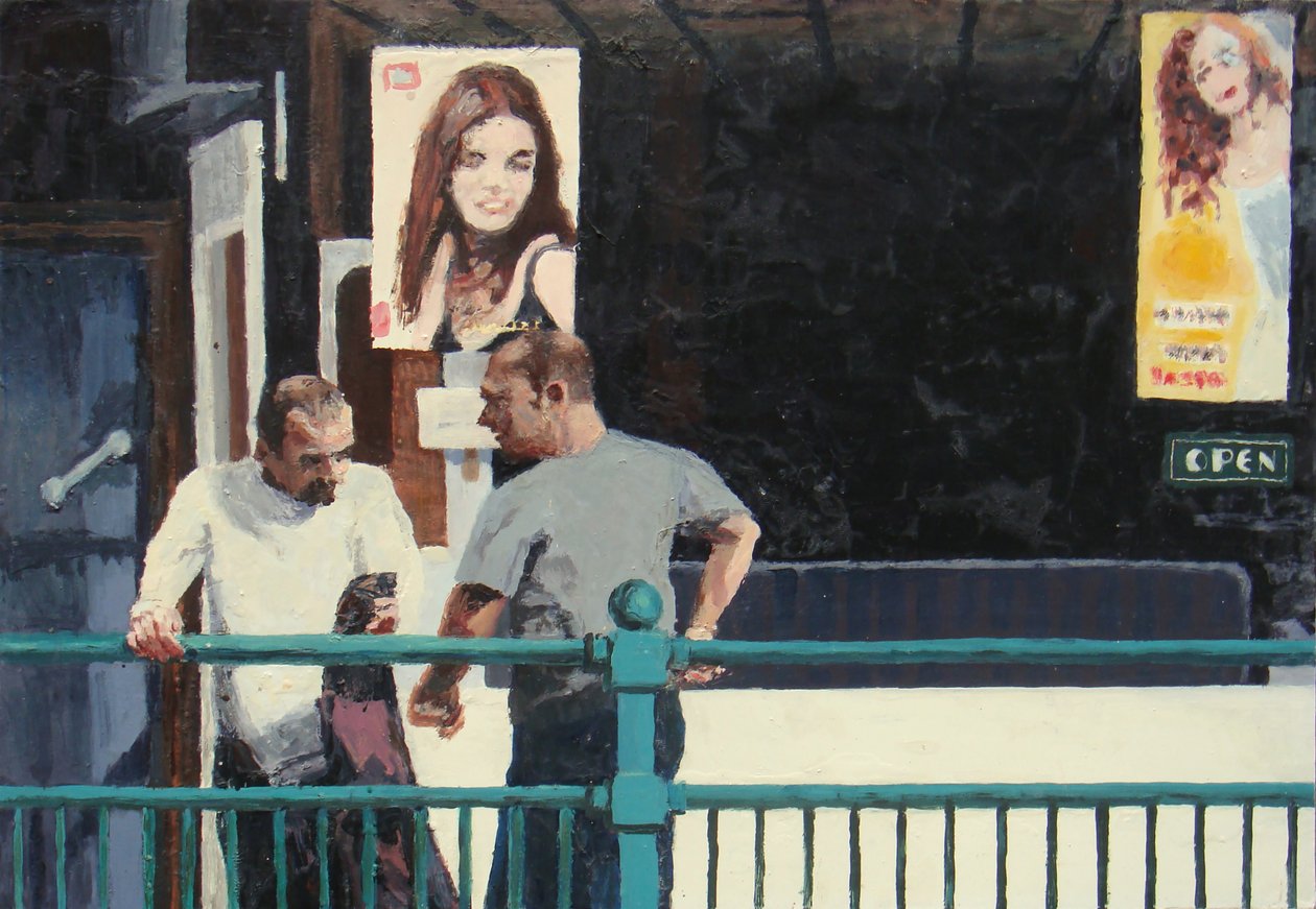 会話, 2006 (油彩・板) 作： トレバー・バージェス