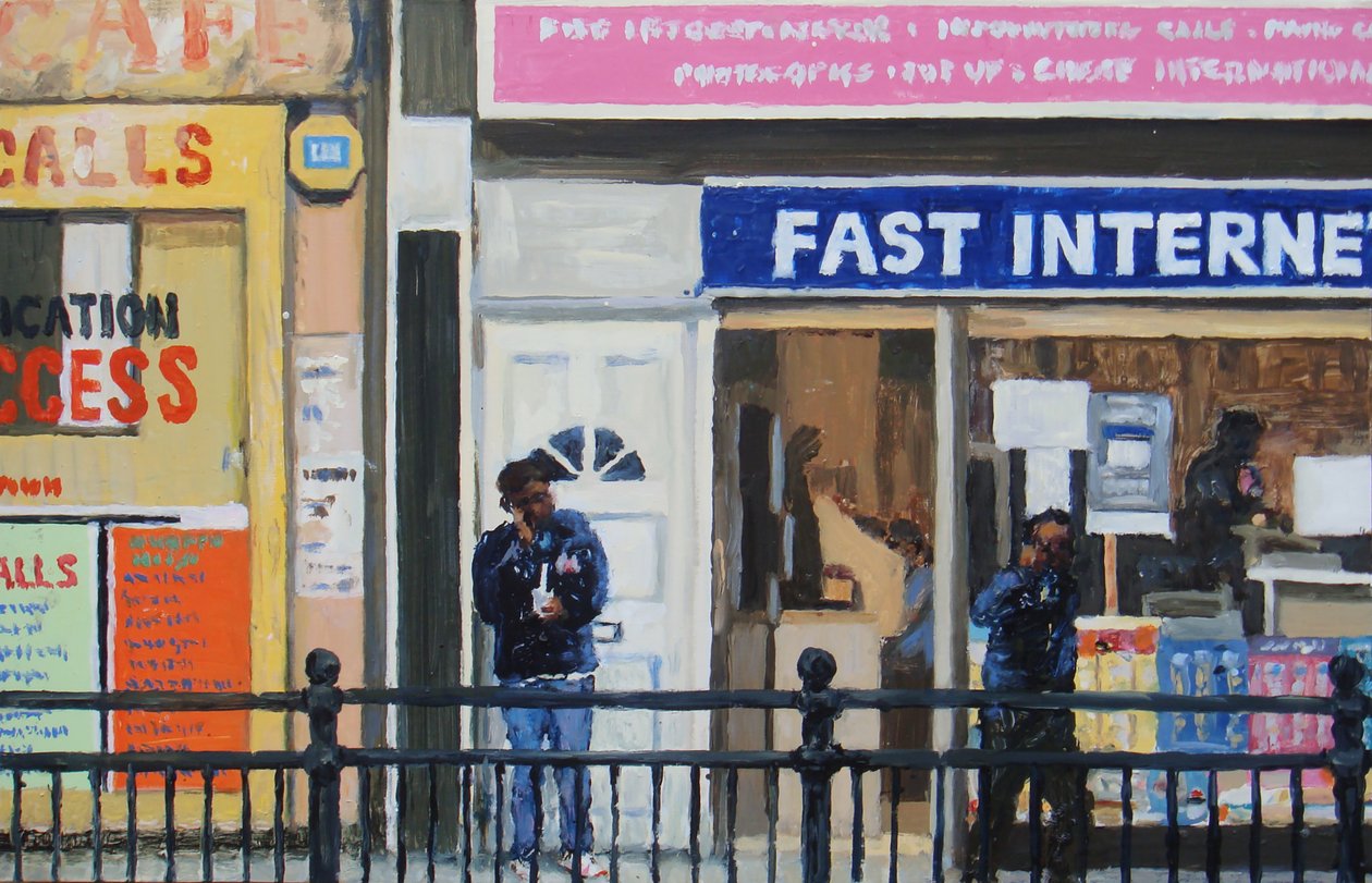 Fast calls, 2008（油彩・板） 作： トレバー・バージェス